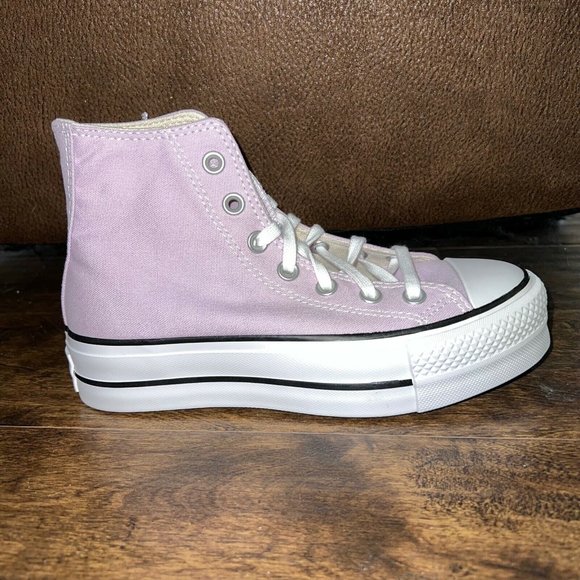 New Women's Converse Chuck Taylor All Star Hi Platform Sneaker Pale Amethyst - Picture 4 of 4